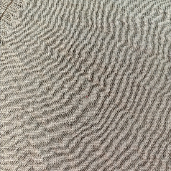 Moda International Sweater Womens Medium Tan Silk Cashmere Blend Y2K Ruffles - Picture 5 of 5